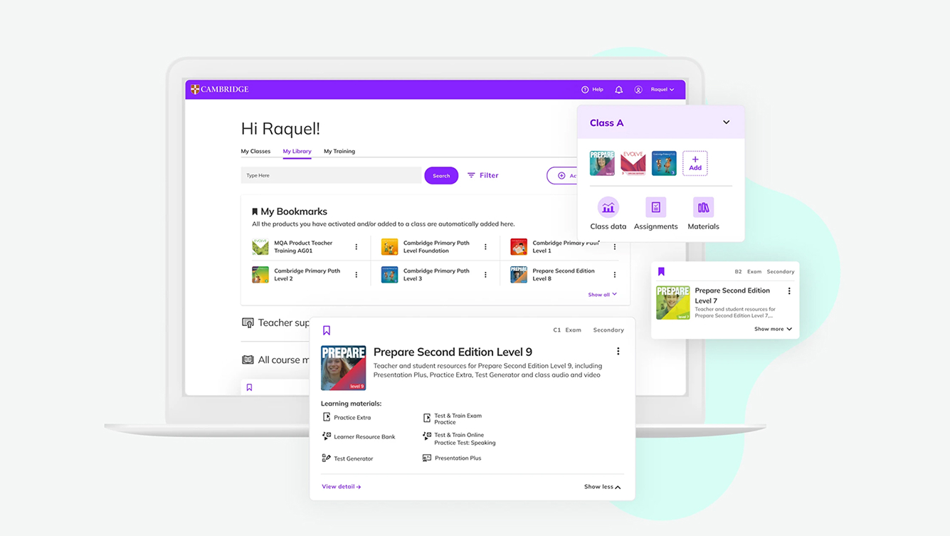 Cambridge One digital resources.